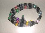 Beaded hematite wrap bracelet and necklace jewelry