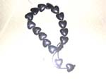 Heart shape hematite adjustable bracelet