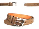 Imported man and woman fashions from China manufactory and sold wholesale. Classic tan colored imitation leather belt