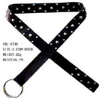 China direct wholesale company distributing blackimitation leather belt with cool silver studs patterned throughout.