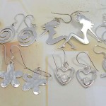 discount earring, leverback earrings, sterling  silver earrings