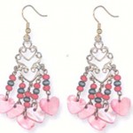 heart shaped earring, 	earring types, fashion jewelry
