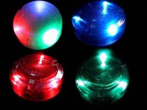 flashing ashtray, 	glass  ashtray, Wholesale