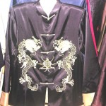 chinese-silk-men-apparel-blouse, satin blouse, china black silk blouse