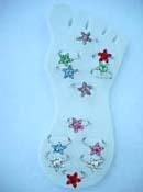 Summer fashion toe ring with feet display
