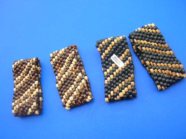 Balinese fashion wide strap beaded bracelet. Beauty jewellery collection dealer