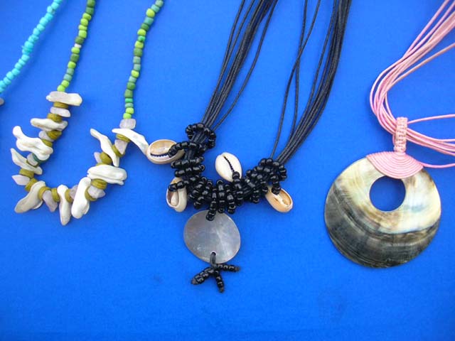 Ladies jewelry fashion supplier - Summer style bali indonesian seashell and bead necklaces