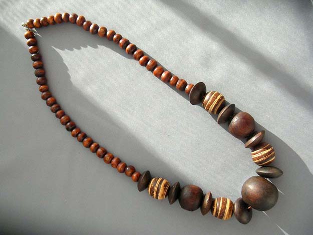 wooden beaded necklaces. Images Wooden Beaded Jewellery