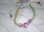 Purple seashell beaded hemp fashion bracelet