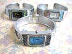 Hip hop wholesale jewelry exchange company imports Colorful enamel decoration on silver plated bangle watch with glitter on thick frame of colored clock face