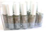 Color for nail art creatiions supplied by online China wholesale distribution dealer. Silver glitter nail polish.