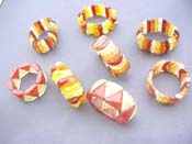 Imitation stretch amber bracelet