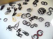 Spiral horn earring
