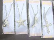 Party jewelry long cz necklace