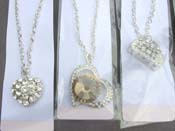 Party jewelry long cz necklace