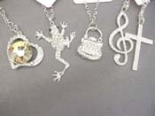 Party jewelry long cz necklace