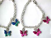 Murano silver plated band bangle