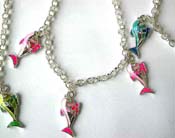 Murano silver plated band bangle