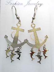 Bronze cz fashion earring