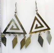 Bronze cz fashion earring