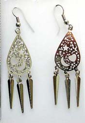 Bronze cz fashion earring
