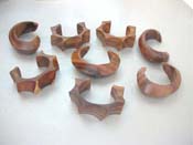 Thick band fashion wooden bangle