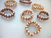 Cylinder painting beaded bracelet