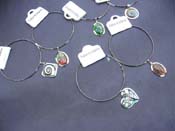 Assorted glass pendant necklace