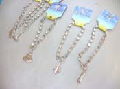 Charm pendant thick bracelet