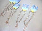 Charm pendant thick bracelet