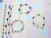 Charm black and white mix bracelet