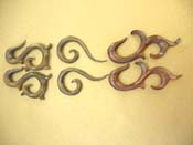 Wooden taper earring