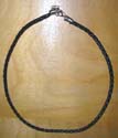 Twisted black cord necklace 