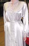 Silk lady's white pajama