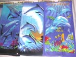 Assorted colorful dolphin towels