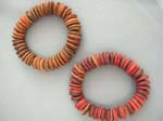 International indonesian wholesale warehouse supplies Balinese handcrafted wooden disc beads on stretchy fashion bracelet